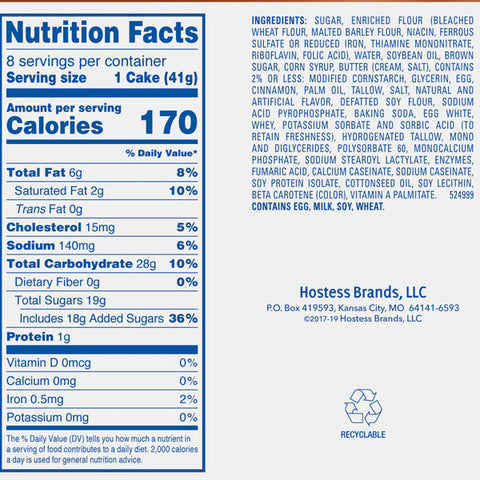 Hostess Coffee Cakes, 8 Count