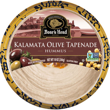 Boar's Head Hummus, Kalamata Olive Tapenade, 10 oz.