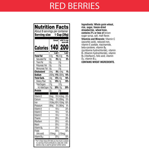 Kellogg's Special K Breakfast Cereal, Red Berries, 11.4 Oz,