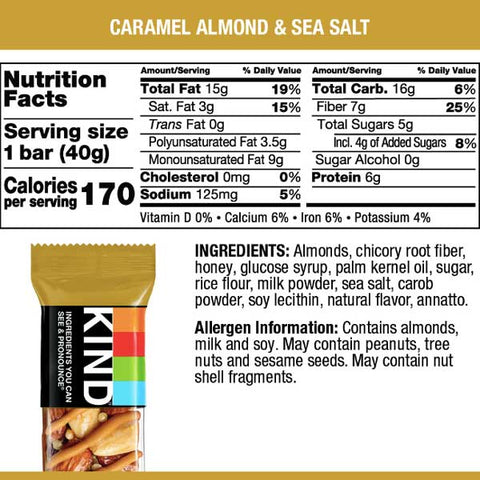 KIND Protein Bars, Caramel Almond & Sea Salt, 12 Ct - Water Butlers