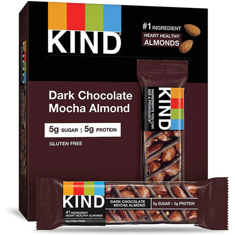 KIND Bars, Dark Chocolate Mocha Almond, 6 Count