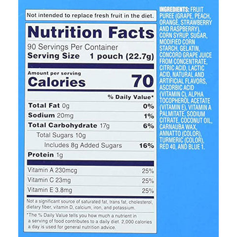 Welch's Fruit Snacks, Mixed Fruit Snacks, 90 Count