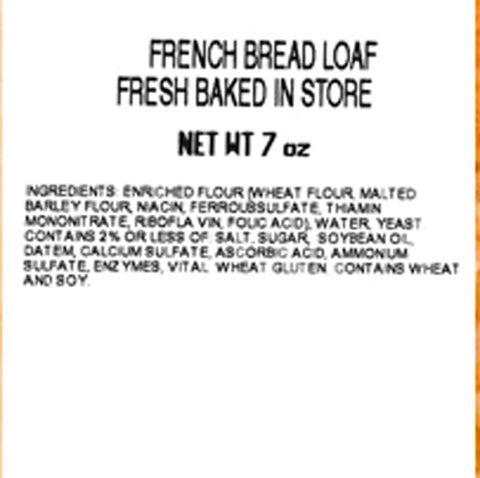 Freshness Guaranteed French Bread Loaf, Fresh Baked In Store