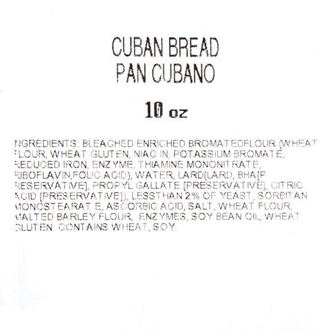 Freshness Guaranteed Cuban Bread Loaf, 10 oz
