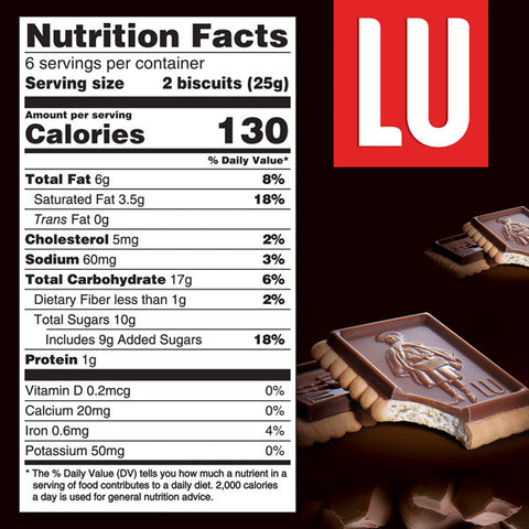 Lu Chocolate Milk Chocolate Biscuit Cookie, 5.29oz