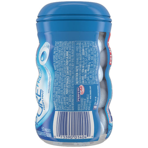 Mentos Pure Fresh Sugar-Free Chewing Gum, Fresh Mint, 50 Pieces