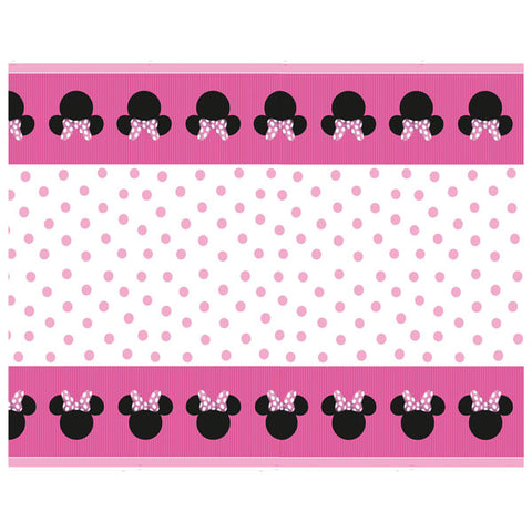 Disney Minnie Mouse Plastic Party Table Cover, 54 in x 84 in. 1 Count