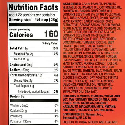 Great Value Tex Mex Trail Mix, 22 Oz. - Water Butlers