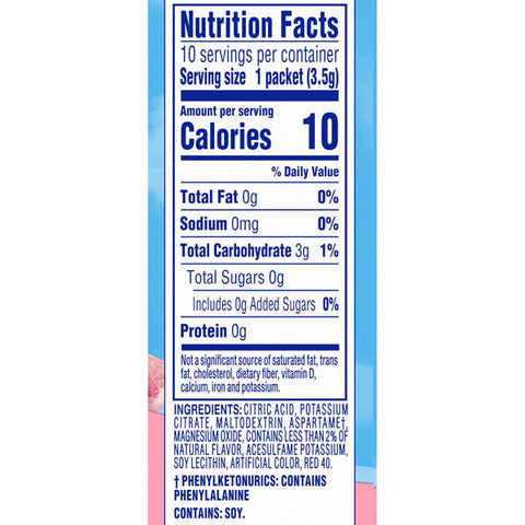 Crystal Light Pink Lemonade Flavored Powdered Drink Mix, Water Flavoring, 10 Ct