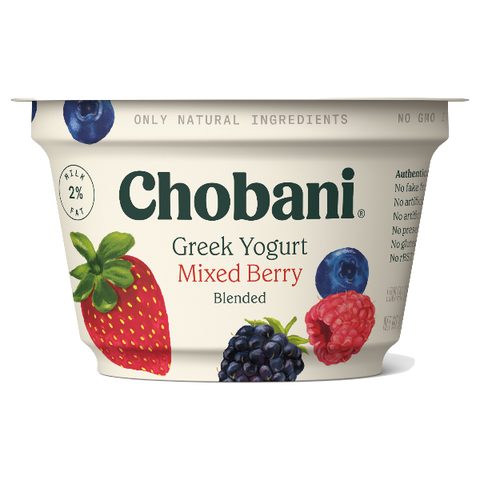 Chobani Greek Yogurt, Mixed Berry, 5.3oz - Water Butlers