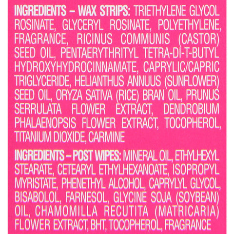 Nair Hair Remover Wax Ready Strips for Face & Bikini, 40 Count