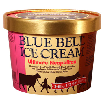 Blue Bell Ultimate Neapolitan Ice Cream, 0.5 gal