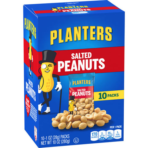 Planters Salted Peanuts, 10 Count