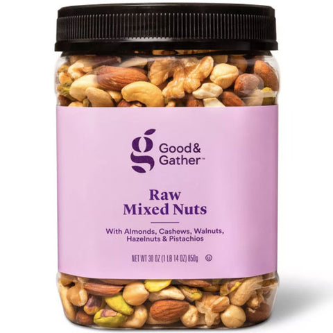 Good & Gather™ Unsalted Raw Mixed Nuts, 30oz