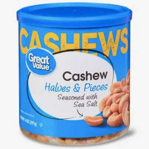 Great Value Cashew Halves & Pieces, 14 oz