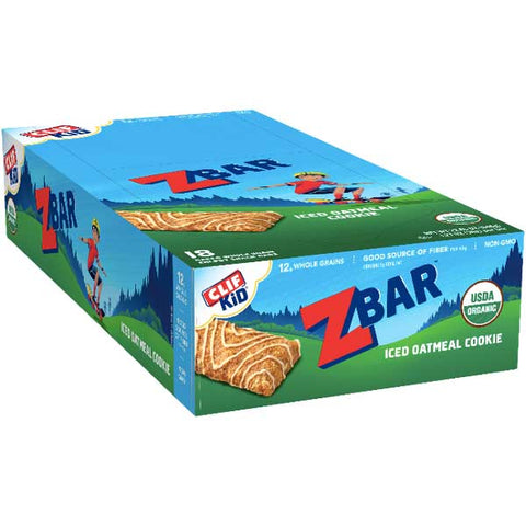 CLIF Kid ZBAR, Organic Granola Bars, Iced Oatmeal Cookie, 18 Ct - Water Butlers