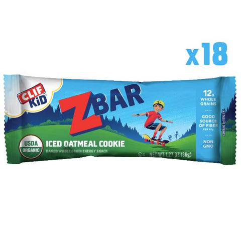 CLIF Kid ZBAR, Organic Granola Bars, Iced Oatmeal Cookie, 18 Ct - Water Butlers