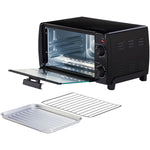 Mainstays 4 Slice Black Toaster Oven with Dishwasher-Safe Rack & Pan