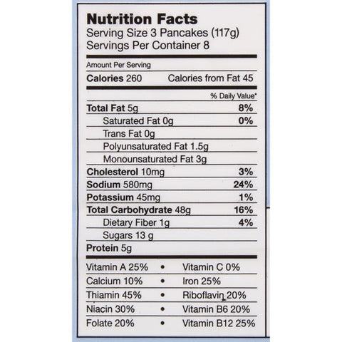 De Wafelbakkers Frozen Blueberry Pancakes, 24 Count
