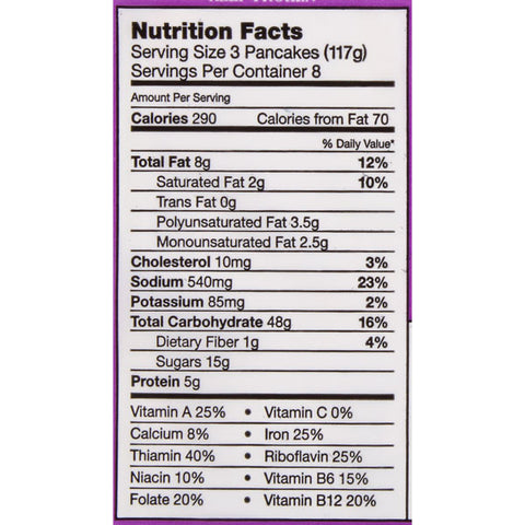 De Wafelbakkers Frozen Chocolate Chip Pancakes, 24 Count