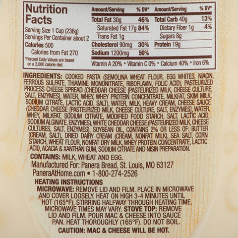 Panera Bread Mac & Cheese, 16 oz