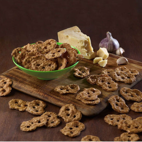 Snack Factory Pretzel Crisps, Party Size - Garlic Parmesan, 14 oz - Water Butlers