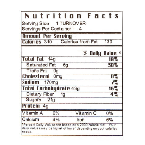 Freshness Guaranteed Pastry Apple Turnovers, 10 oz, 4 Count