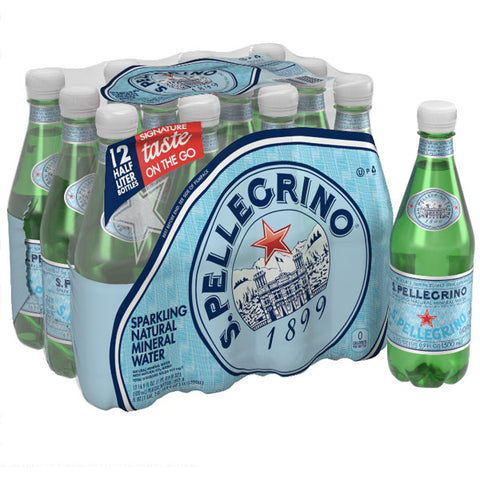 Sanpellegrino Sparkling Natural Mineral Water, 16.9 fl oz. 12 Ct - Water Butlers
