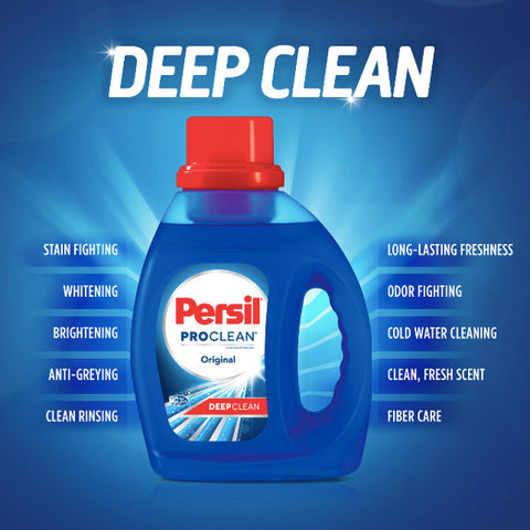 Persil Pro Clean Liquid Laundry Detergent, Original, 64 Loads, 100 oz