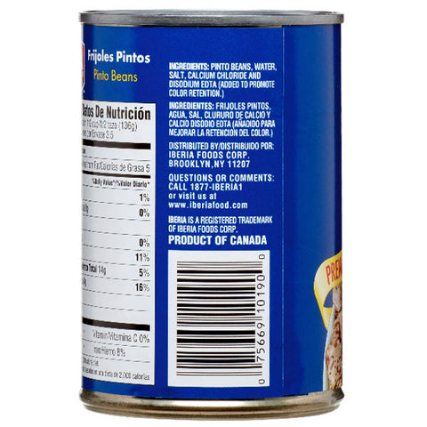 Iberia Premium Pinto Beans, 15.5 oz - Water Butlers