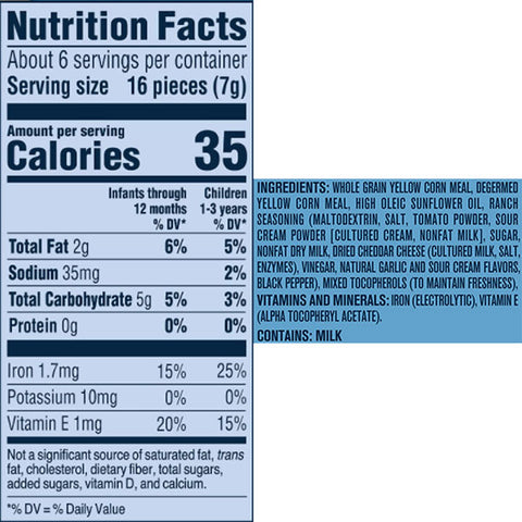 Gerber Lil' Crunchies Ranch, 1.48 oz