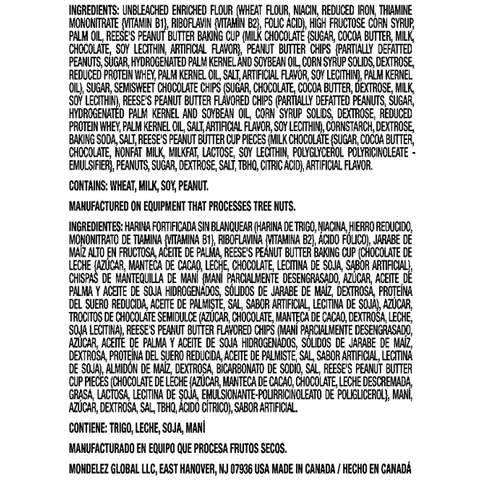 Chips Ahoy! Reese's Peanut Butter Cups Cookies 9.5oz - Water Butlers