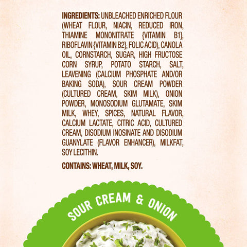 Ritz Toasted Chips Sour Cream and Onion, Family Size, 11.4 oz