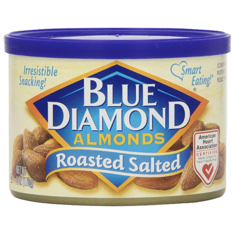 Blue Diamond Almonds, Roasted Salted, 6 oz - Water Butlers