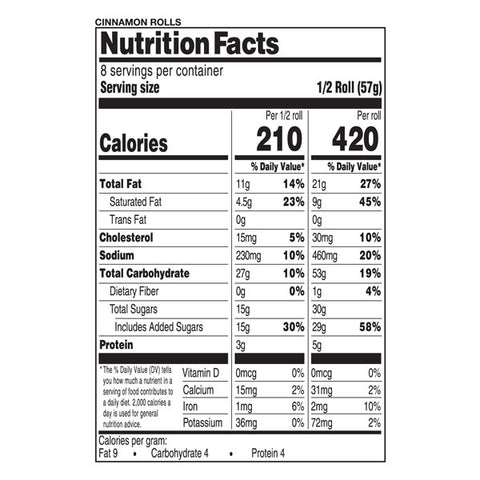 Marketside Pastry Cinnamon Rolls, 4 Count