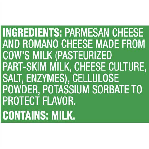 Kraft Grated Parmesan and Romano Cheese, 8 oz - Water Butlers