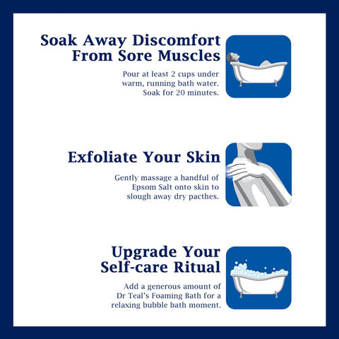 Dr Teal's Pure Epsom Salt Soak, Fragrance Free, 4 lbs