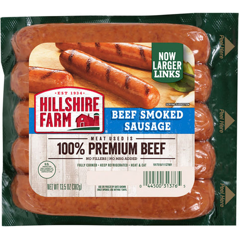Hillshire Farm® Beef Smoked Sausage Links, 6 Count