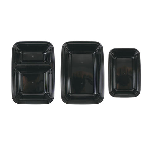 Mainstays 3 Assorted 70 piece Rectangular Meal Prep Food Containers Set, 35 Pack