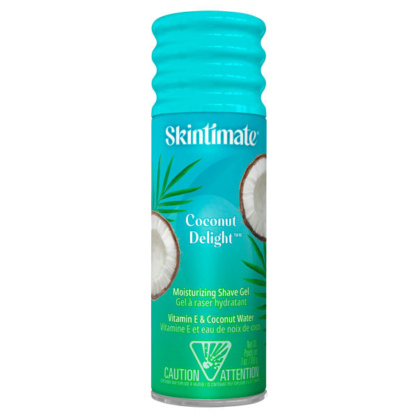 Skintimate Coconut Delight Moisturizing Women's Shave Gel, 7 oz Water Butlers Skintimate Coconut Delight Moisturizing Women's Shave Gel, 7 oz Water Butlers