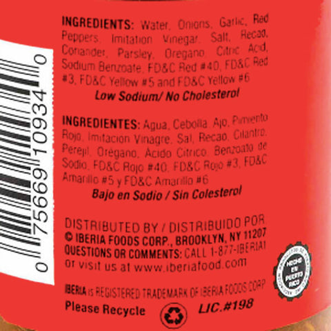 Iberia Sofrito Tomato Base Seasoning, 12 oz - Water Butlers