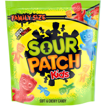 Sour Patch Kids Soft & Chewy Candy, Family Size, 1.8 lb