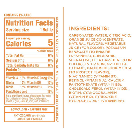Sparkling Ice Water, Orange Mango, 17 Fl Oz, 12 Ct - Water Butlers