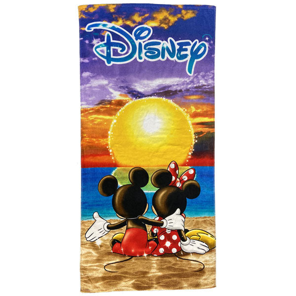 Disney Mickey and Minnie Mouse Sunset Bath and Beach Towel Water Butlers