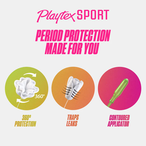 Playtex Sport Tampons Multipack, 48 Count