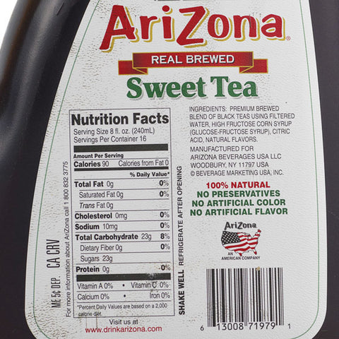 AriZona Southern Style Real Brewed Sweet Tea, 128 fl oz
