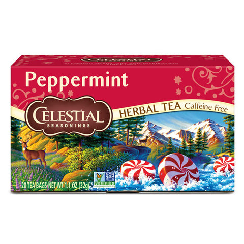 Celestial Seasonings, Peppermint Herbal Tea, Tea Bags, 20 Ct
