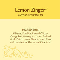 Celestial Seasonings Lemon Zinger Herbal Tea, 20 Count