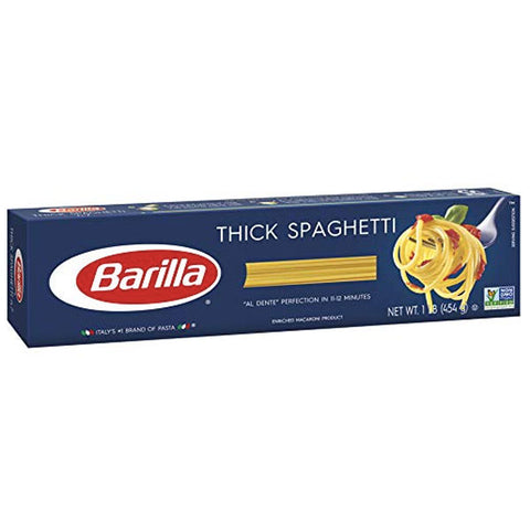 Barilla® Classic Blue Box Thick Spaghetti, 16 OZ - Water Butlers