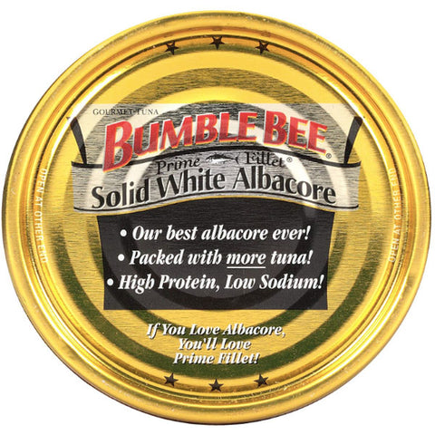 Bumble Bee Prime Fillet Solid White Albacore Tuna in Water, 5oz - Water Butlers
